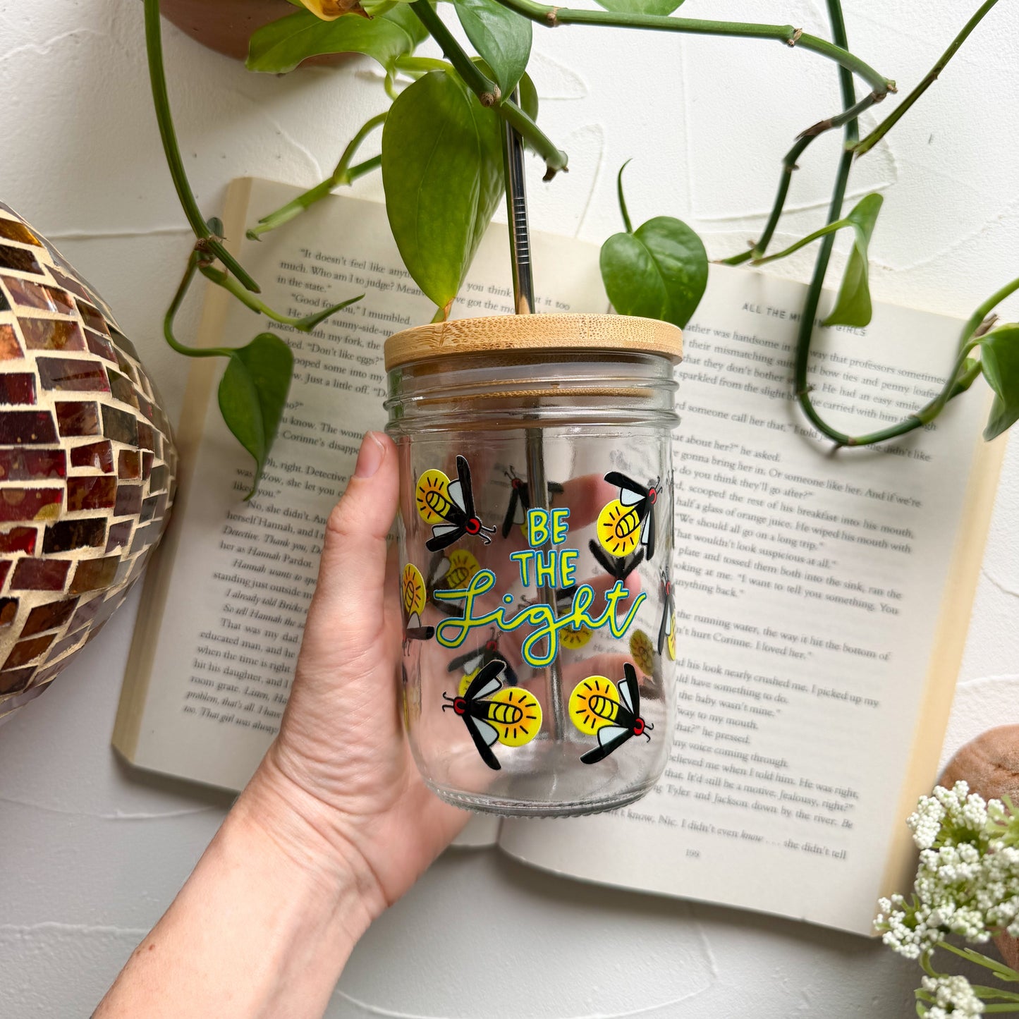 Be The Light Mason Jar Cup