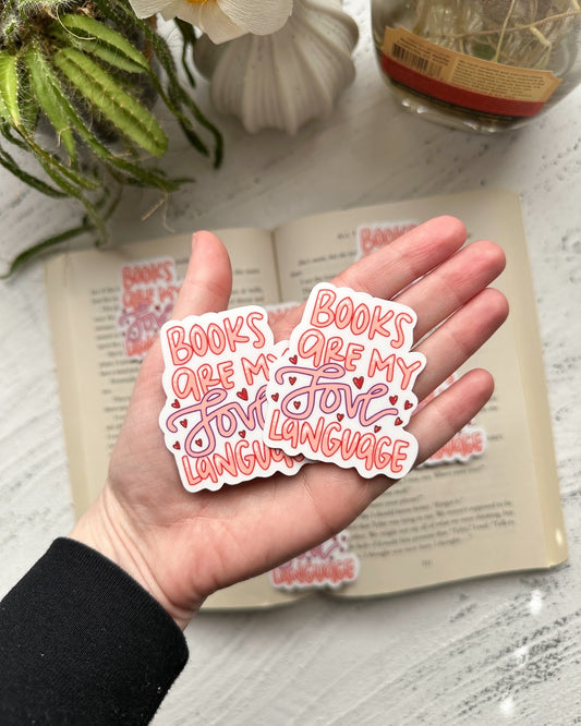 Books are my love language sticker