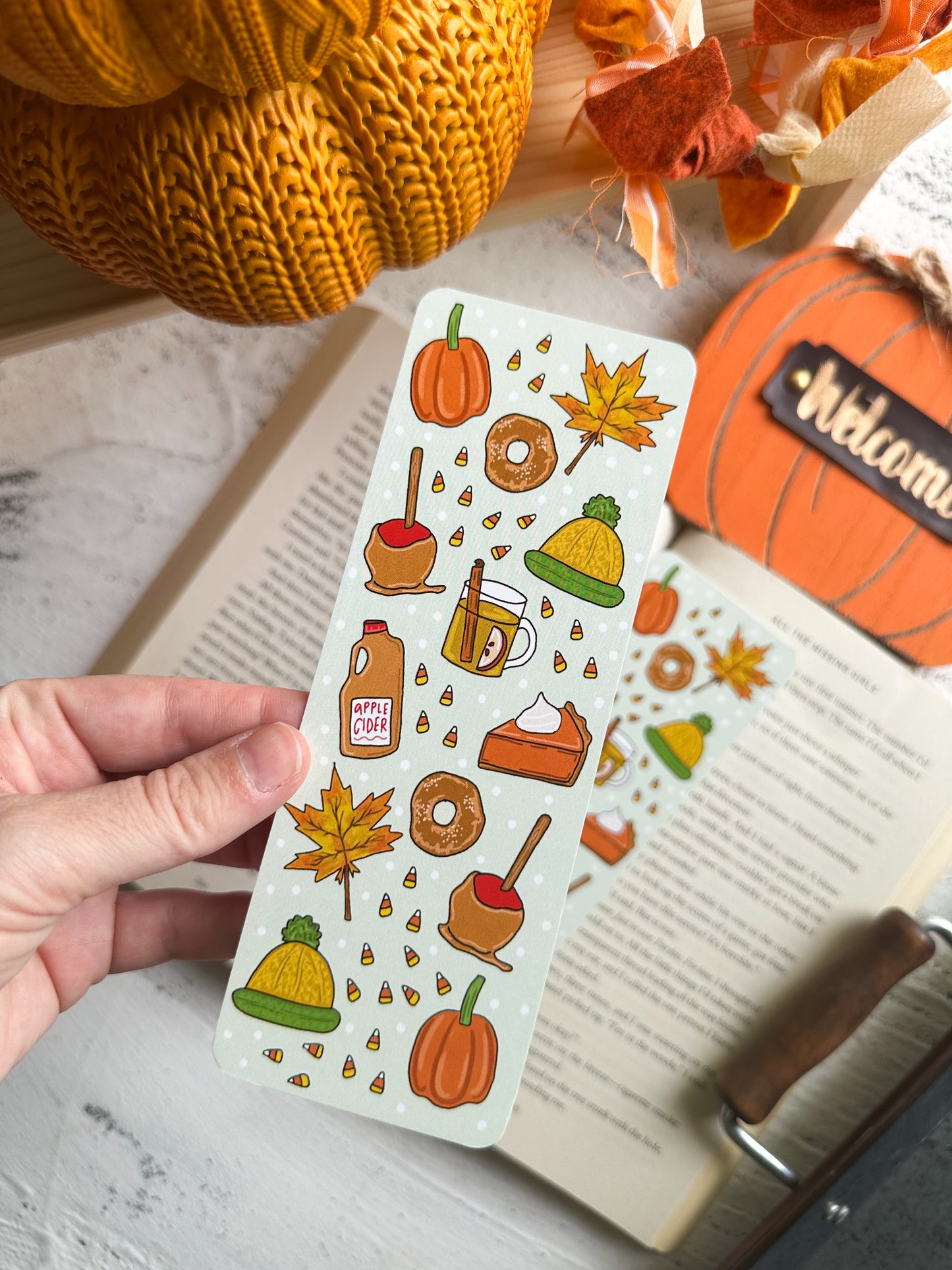 Cozy Fall Treats Bookmark