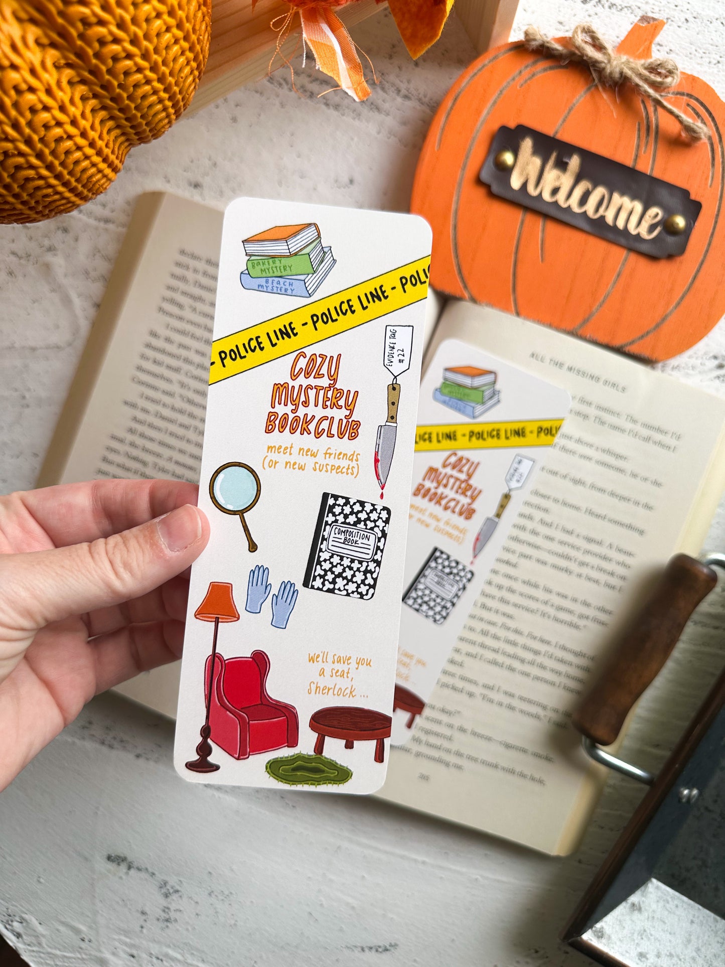 Cozy Mystery Bookclub Bookmark