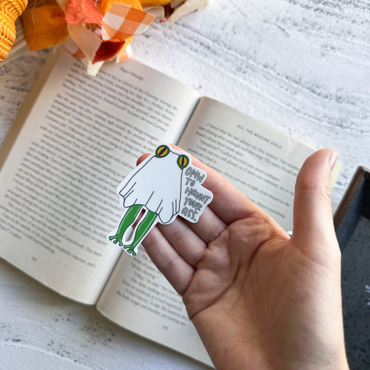 Frog Ghost Sticker