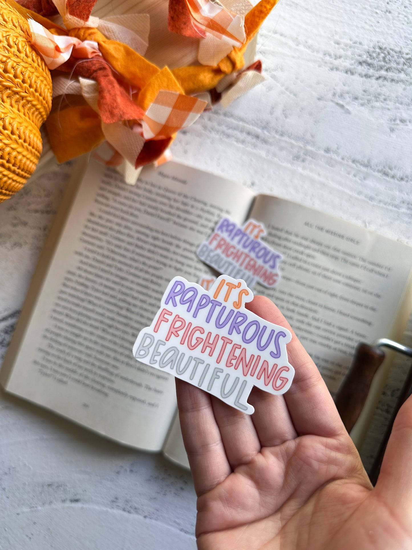It's Rapturous Frightening Beautiful TS12 sticker