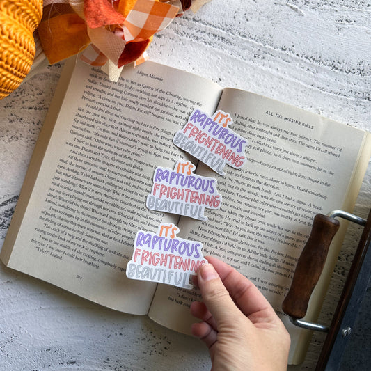 It's Rapturous Frightening Beautiful TS12 sticker