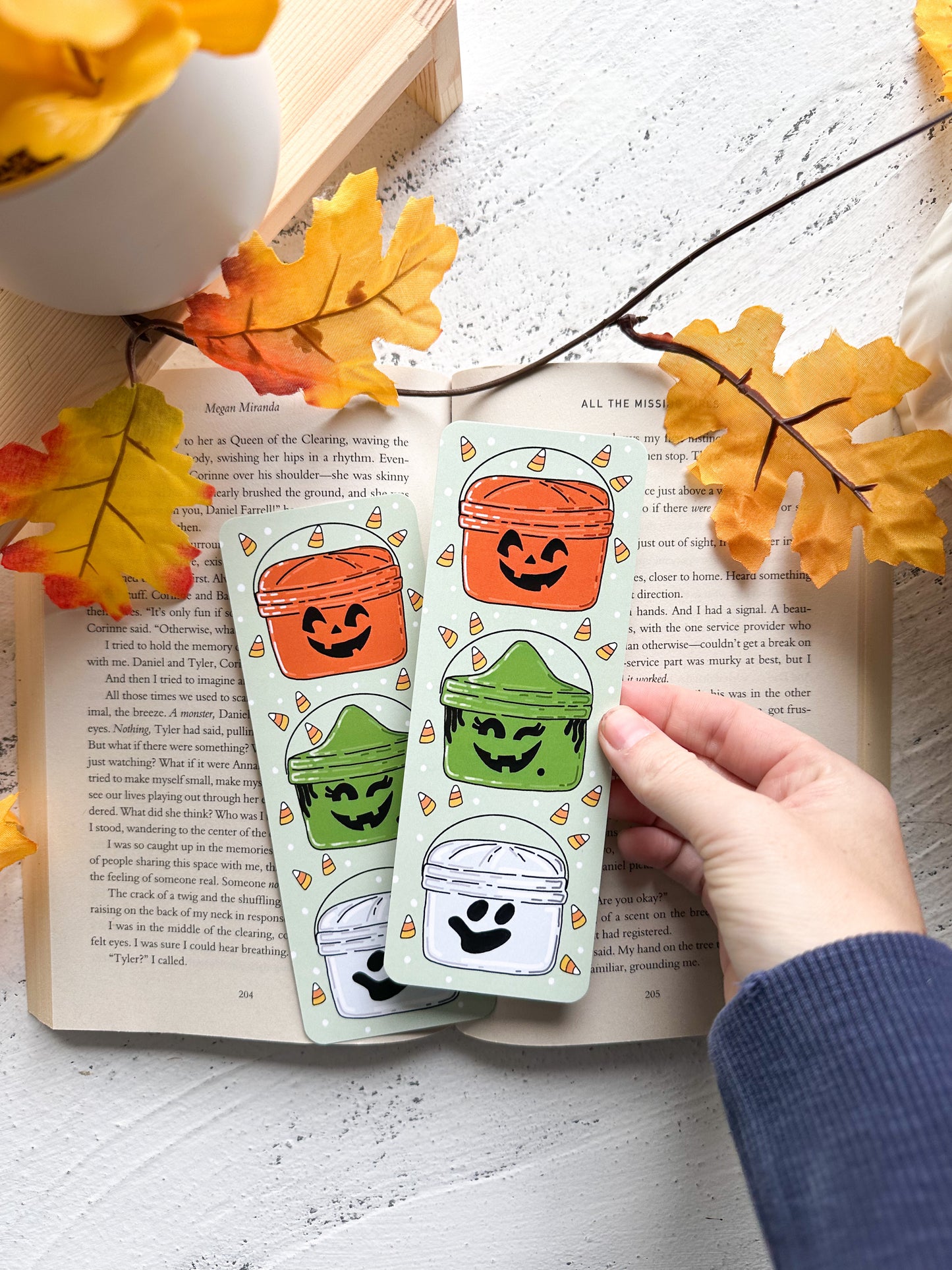 Boo Bucket Bookmark