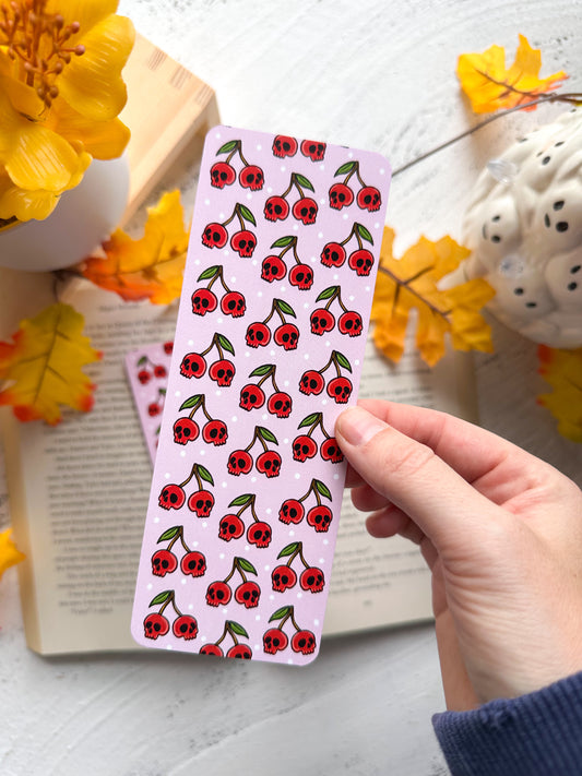 Skull Cherries Bookmark