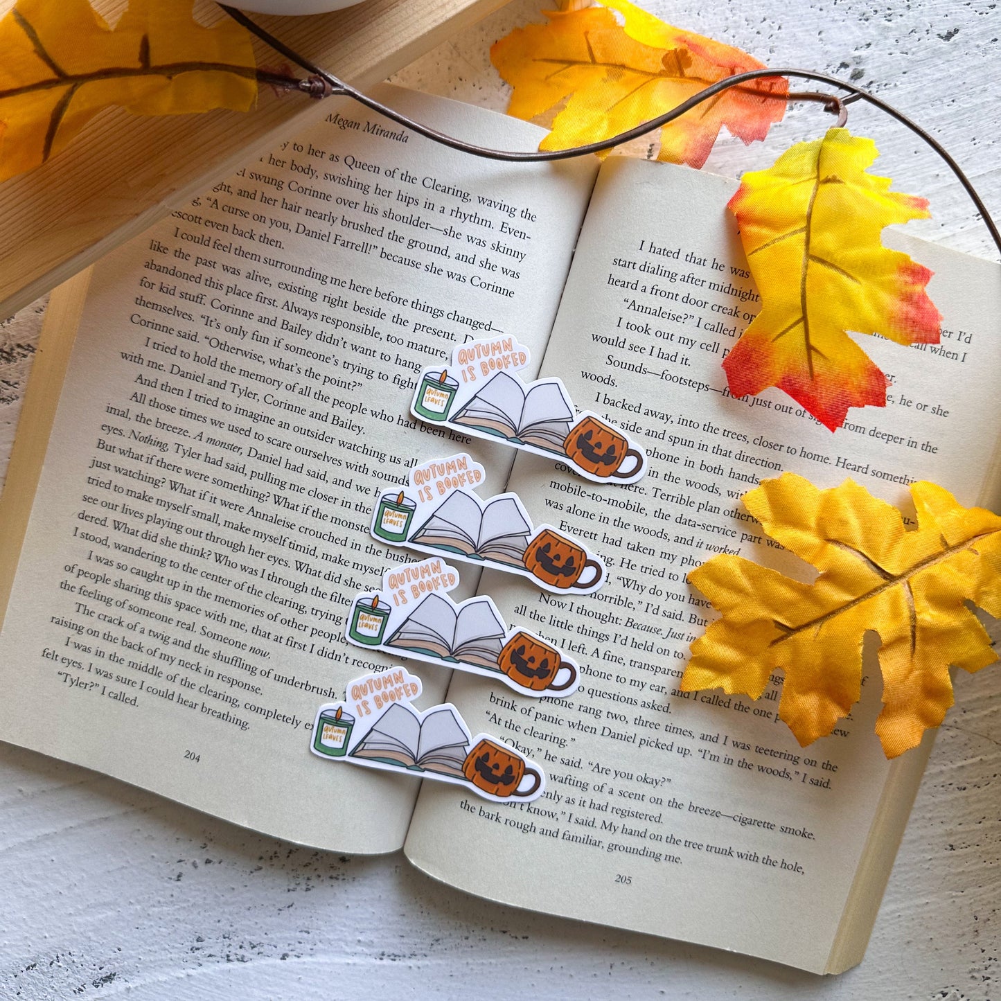 Autumn is Booked Sticker