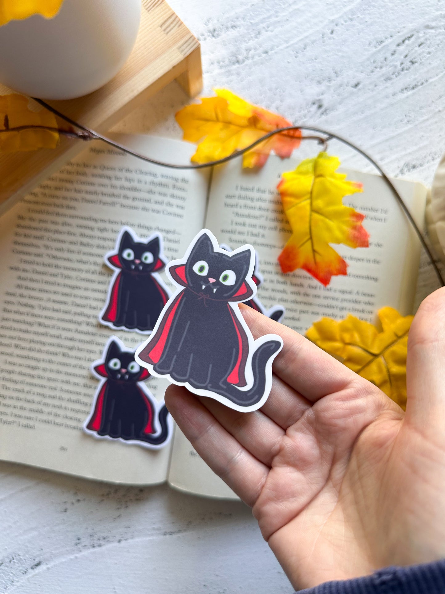 Vampire Black Cat Sticker