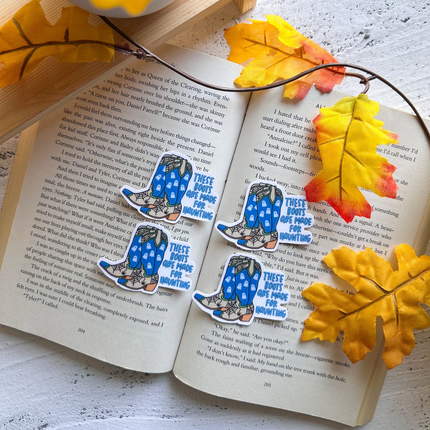 Boots Are Made For Haunting Sticker
