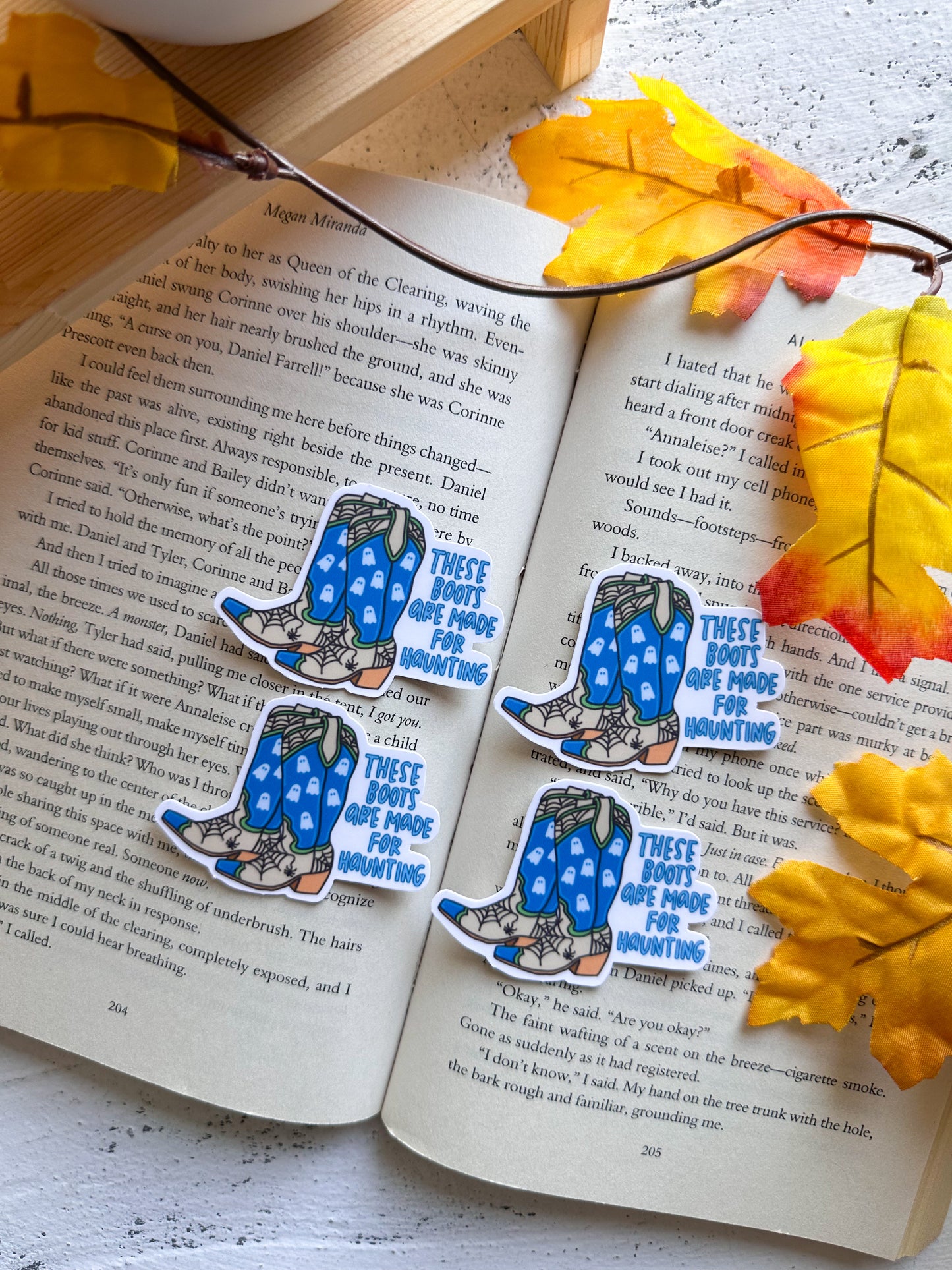 Boots Are Made For Haunting Sticker