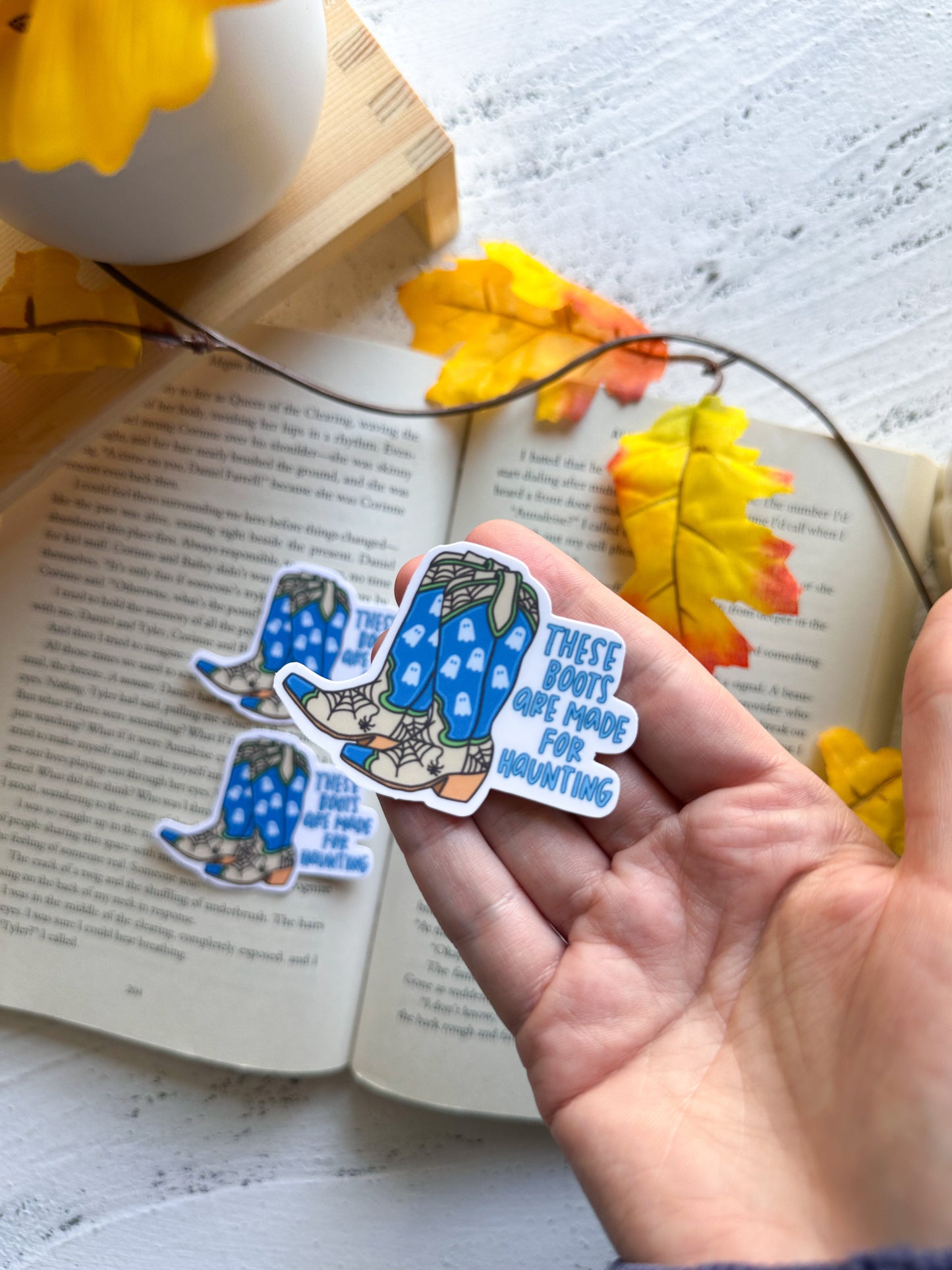 Boots Are Made For Haunting Sticker
