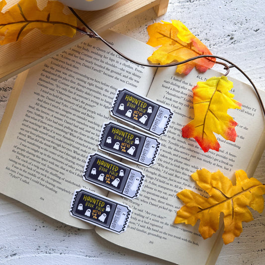Haunted Book Fair Ticket Sticker