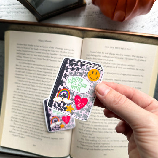 Weird Girls Club Notes Composition Book Sticker