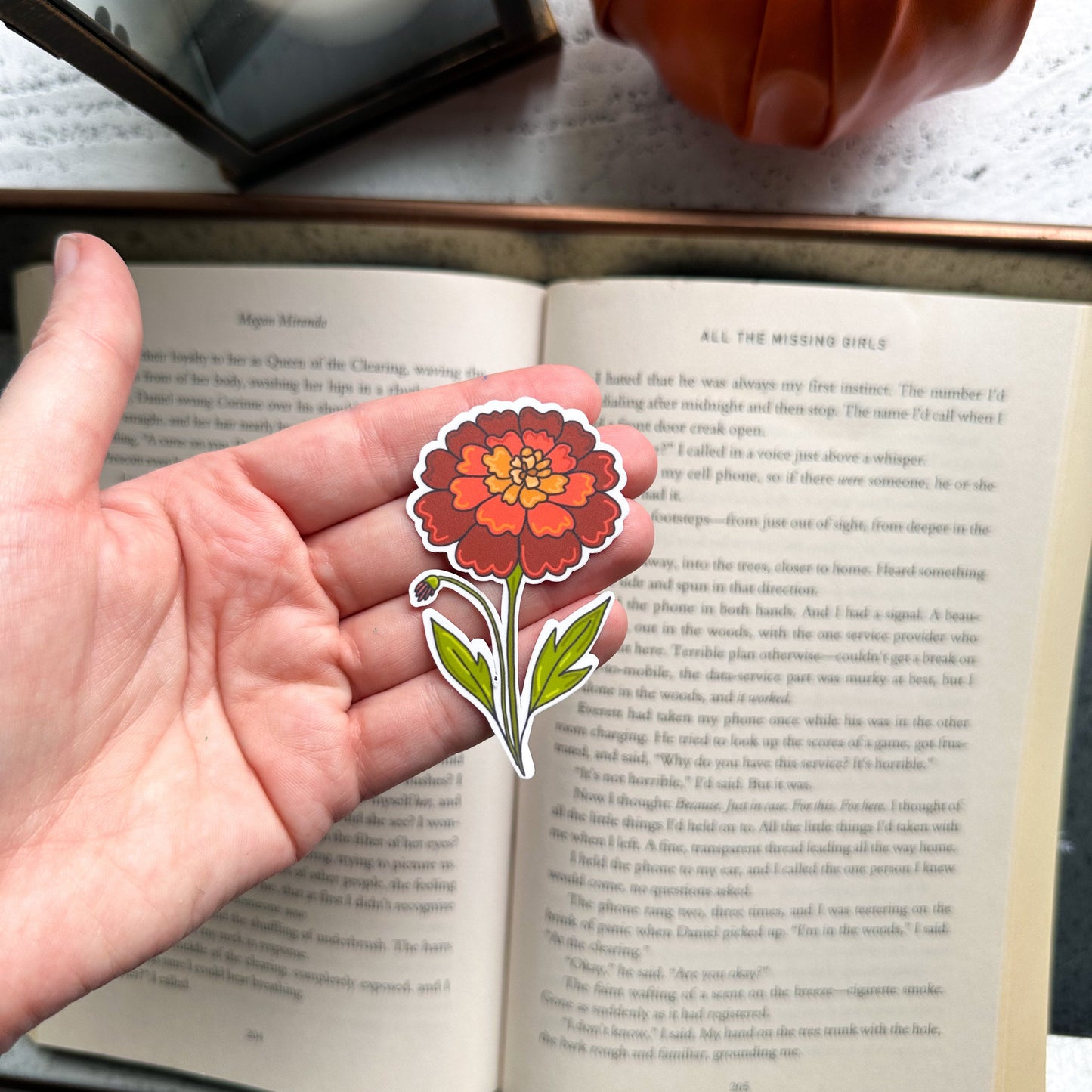 Fall Maroon Mum Sticker