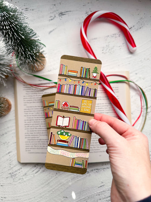 Books Make Me Merry Bookshelves Bookmarks