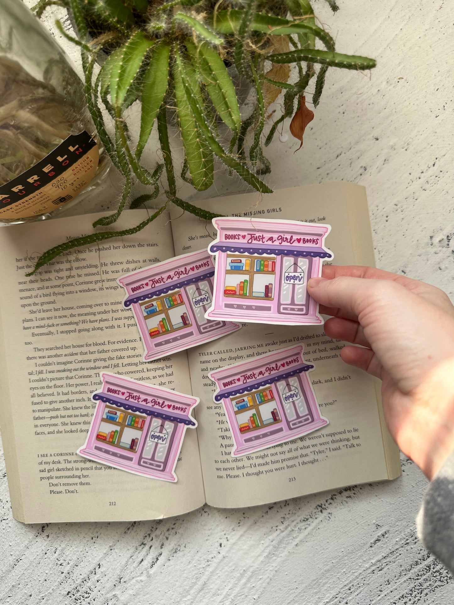Just a Girl Bookshop Sticker