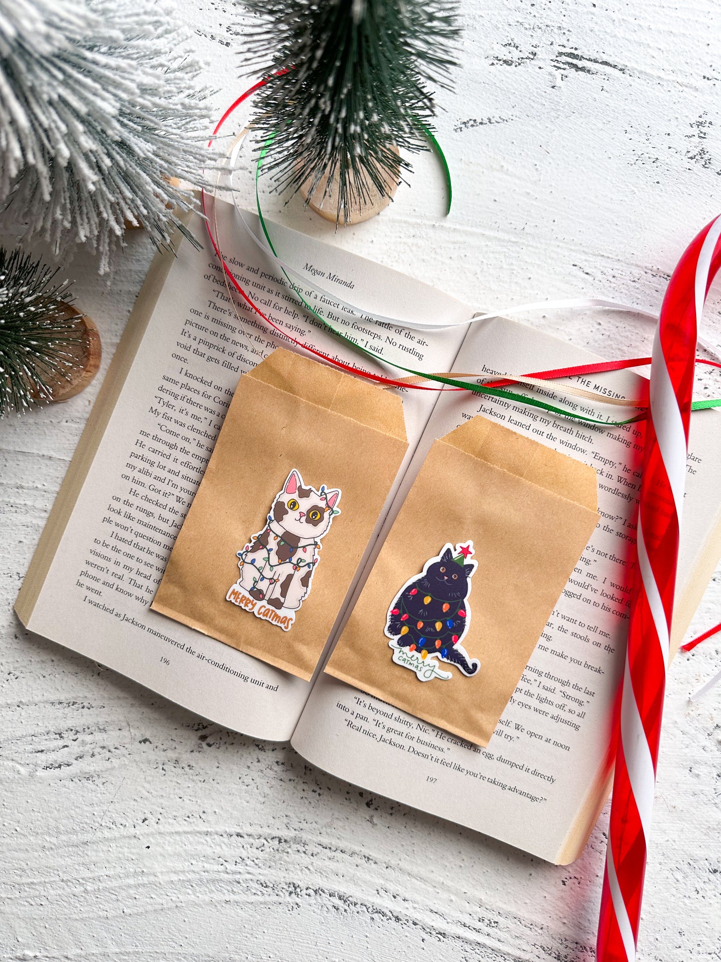 Merry Catmas Stickers