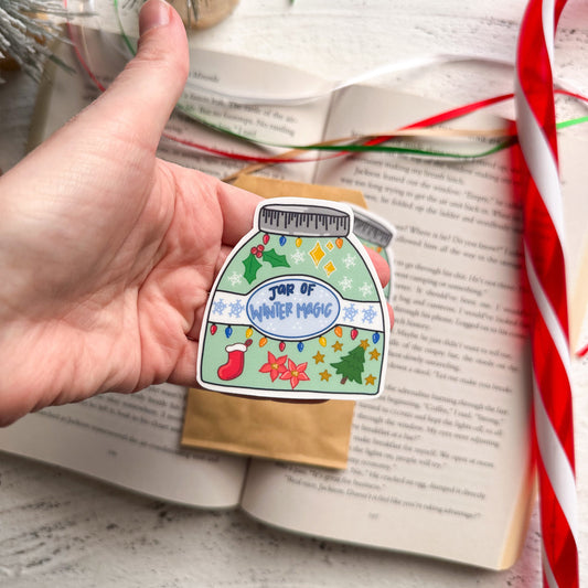 Jar of Winter Magic Sticker
