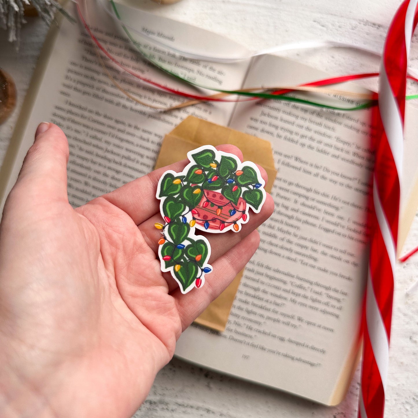 Holiday Pothos Sticker