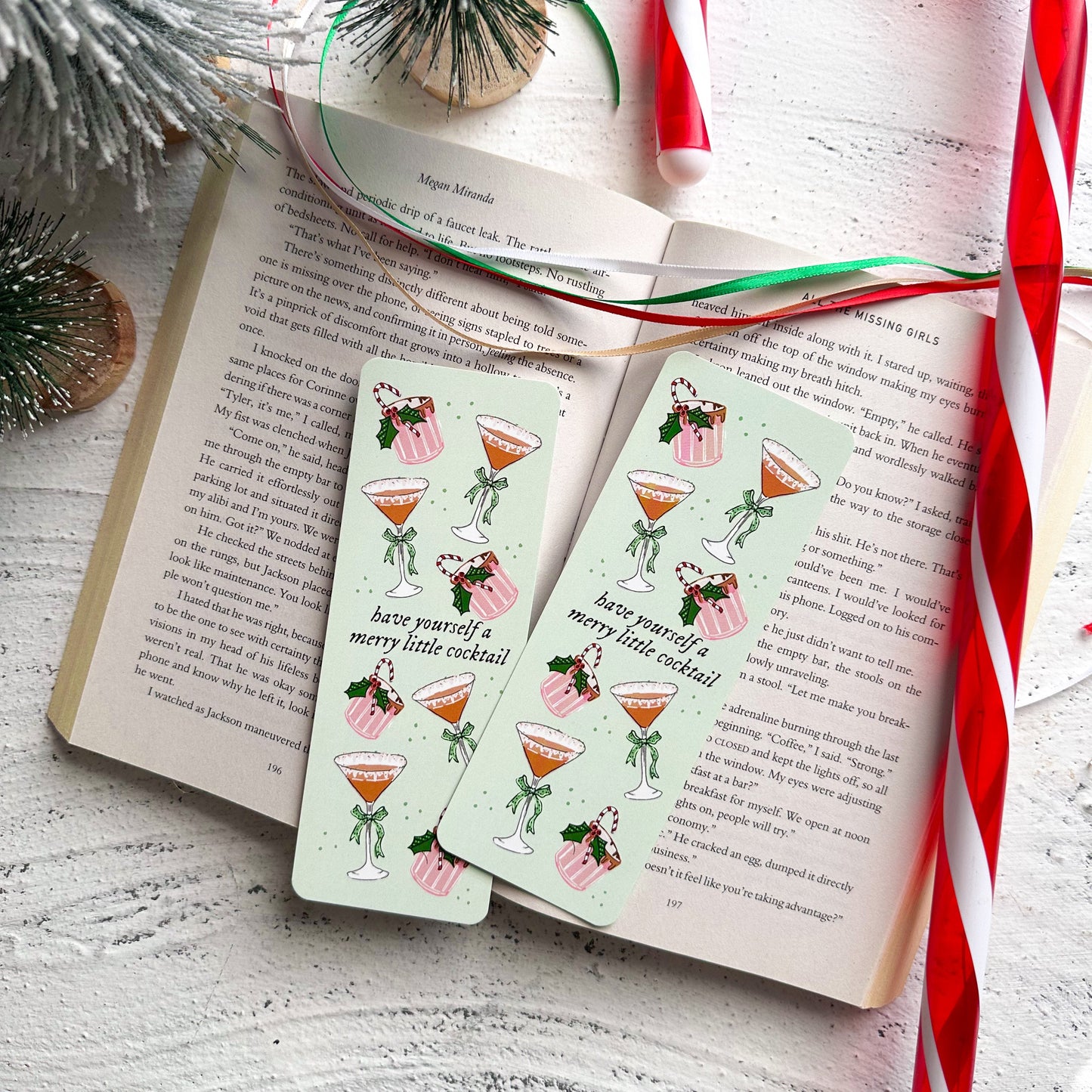 Have Yourself a Merry Little Cocktail Bookmark