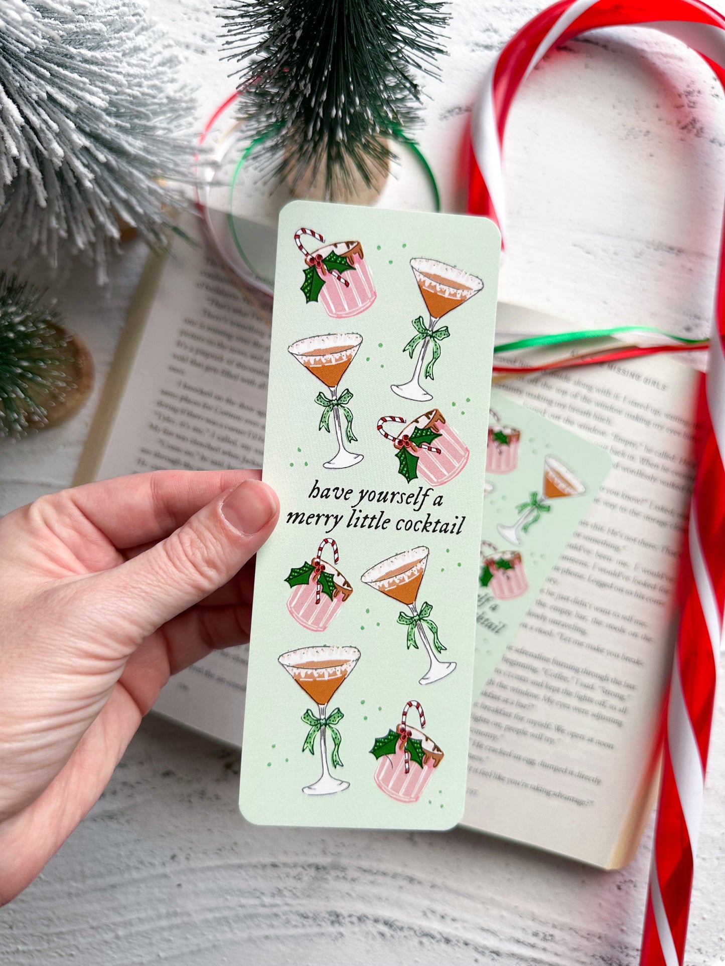 Have Yourself a Merry Little Cocktail Bookmark