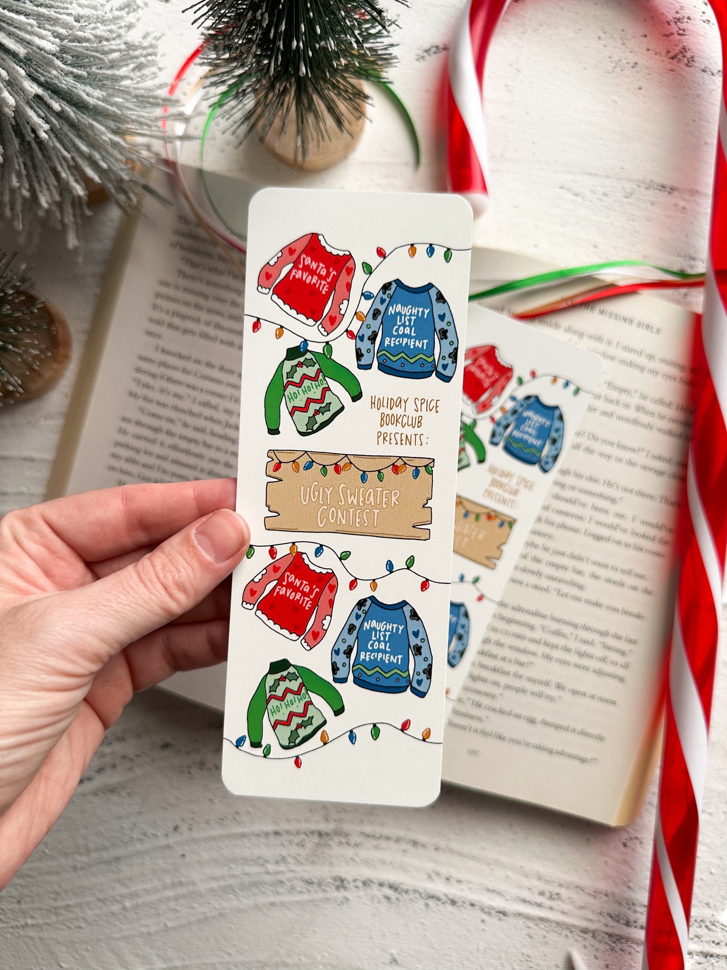Ugly Sweater Contest Bookmark