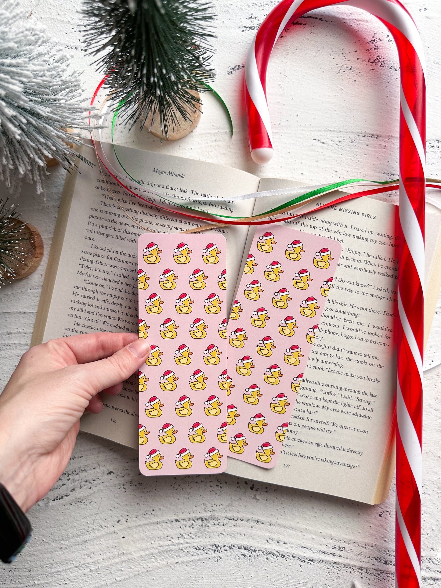 Rubber Duckie Santa Bookmark