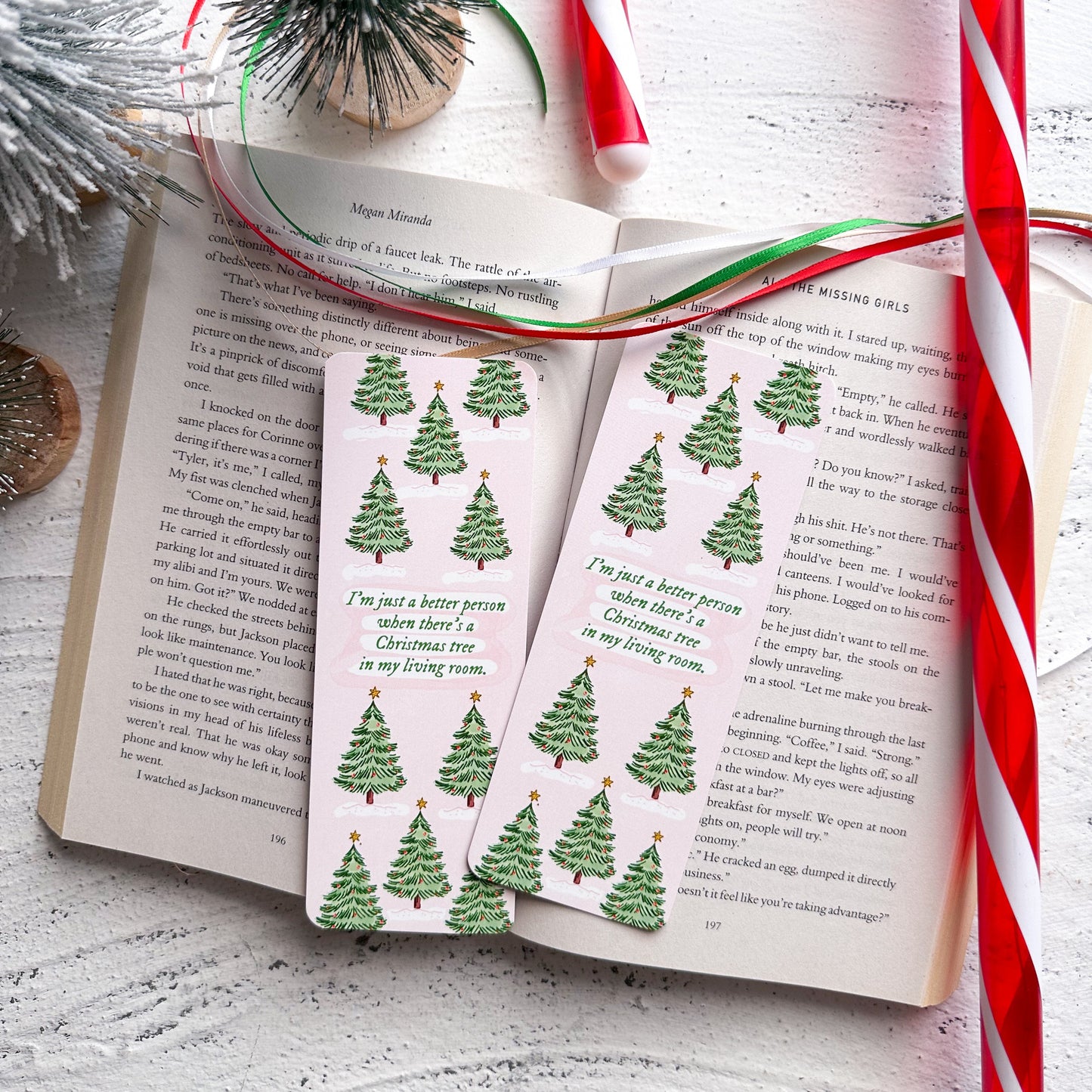 Living Room Christmas Tree Bookmark
