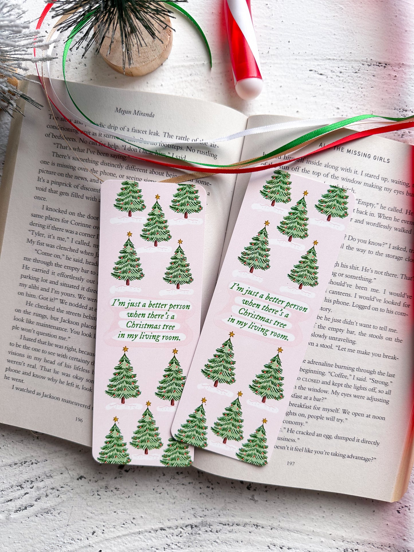 Living Room Christmas Tree Bookmark