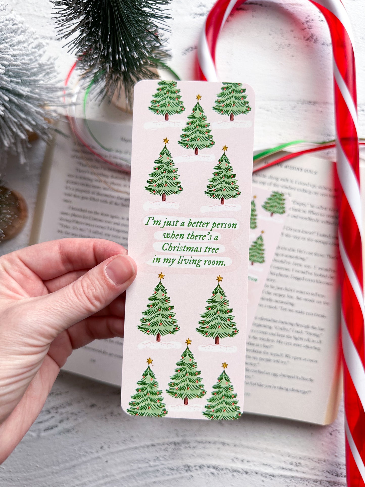 Living Room Christmas Tree Bookmark