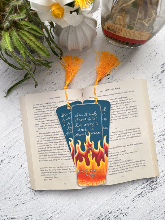 Banned book world bookmark