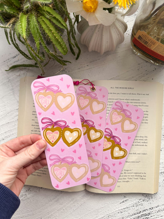 Bookstore girl bookmark