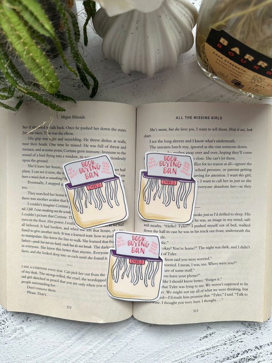 Book Bans are for Quitters Sticker