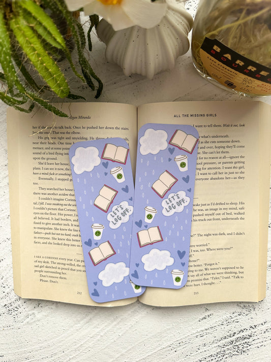 Let's Log Off Bookmark