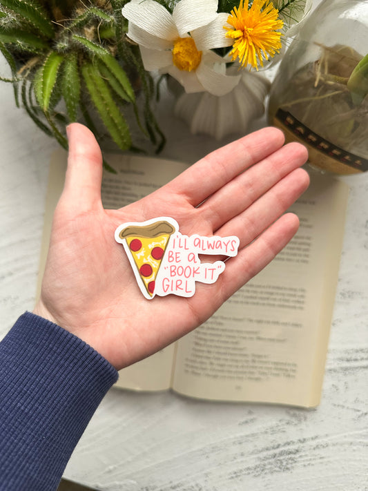 Book It Girl nostalgia sticker