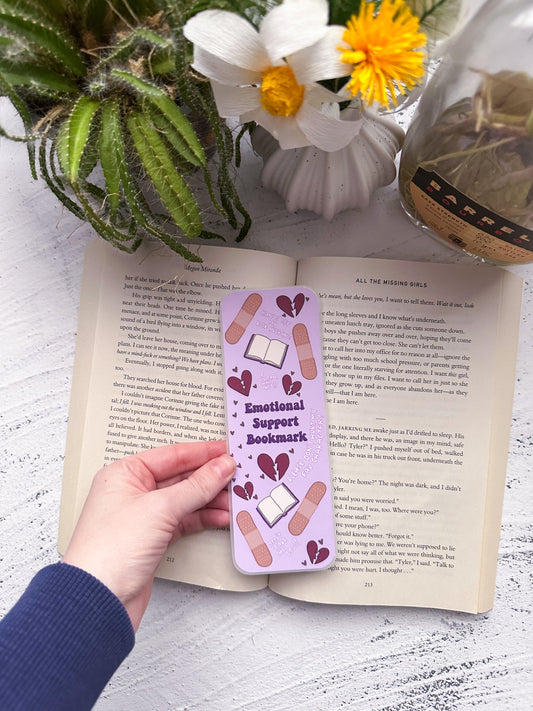 Emotional support bookmark