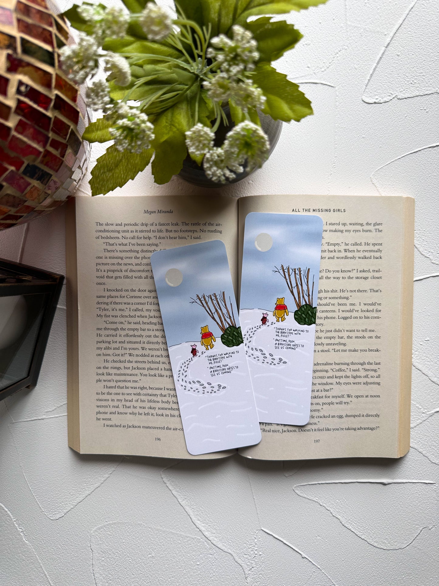 Pooh and Piglet Go To The Bookstore Bookmark