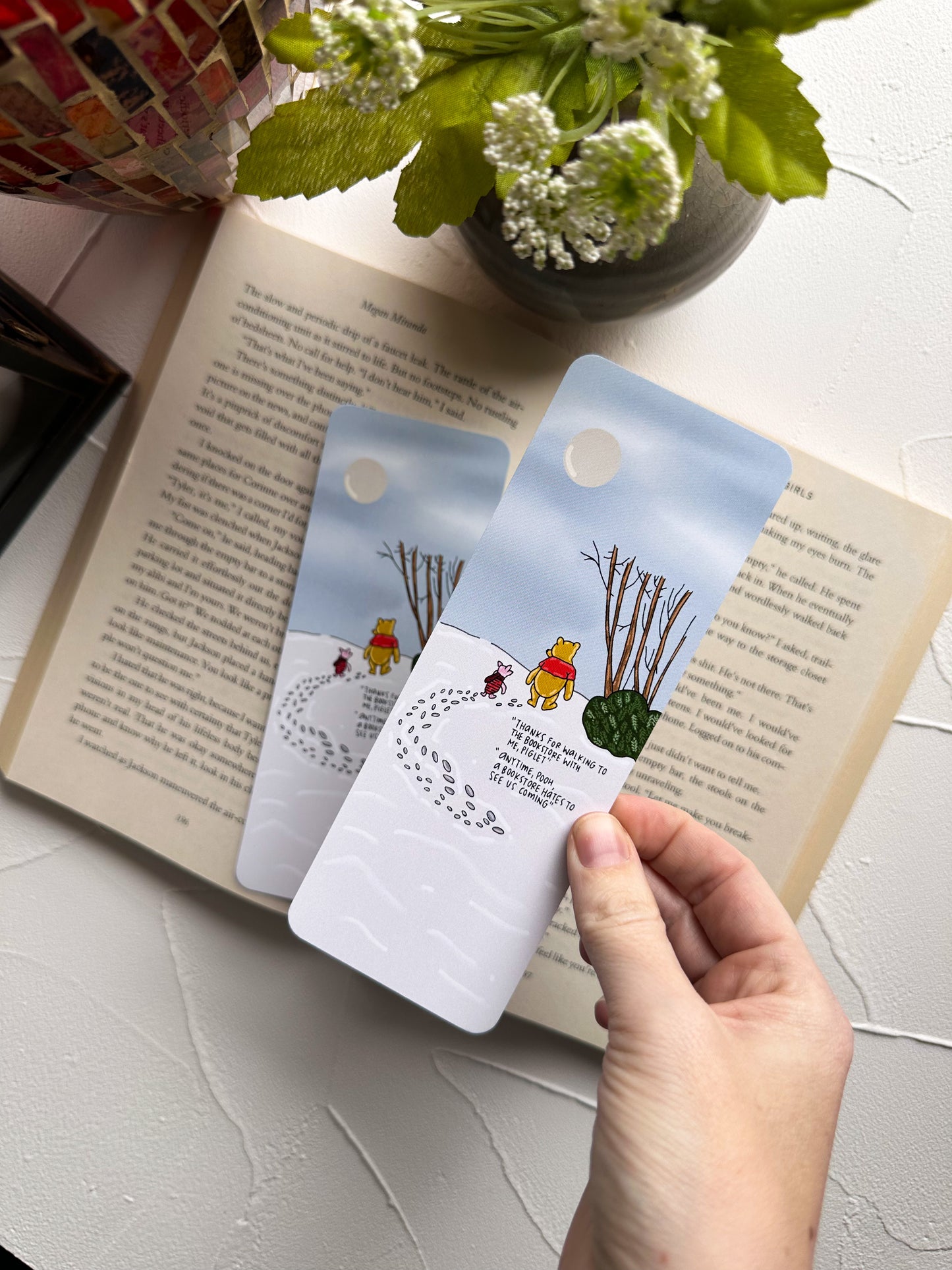 Pooh and Piglet Go To The Bookstore Bookmark