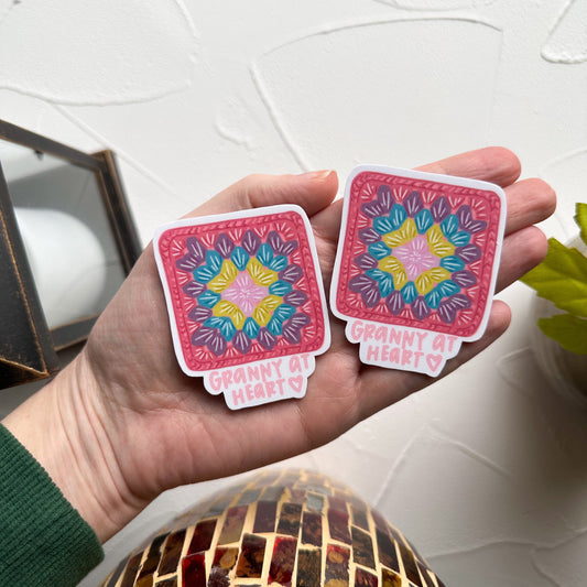Granny at Heart Sticker