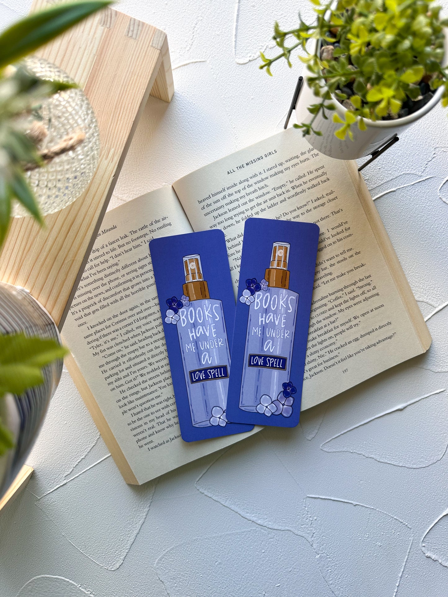 Books Have Me Under a Love Spell Nostalgic Bookmark