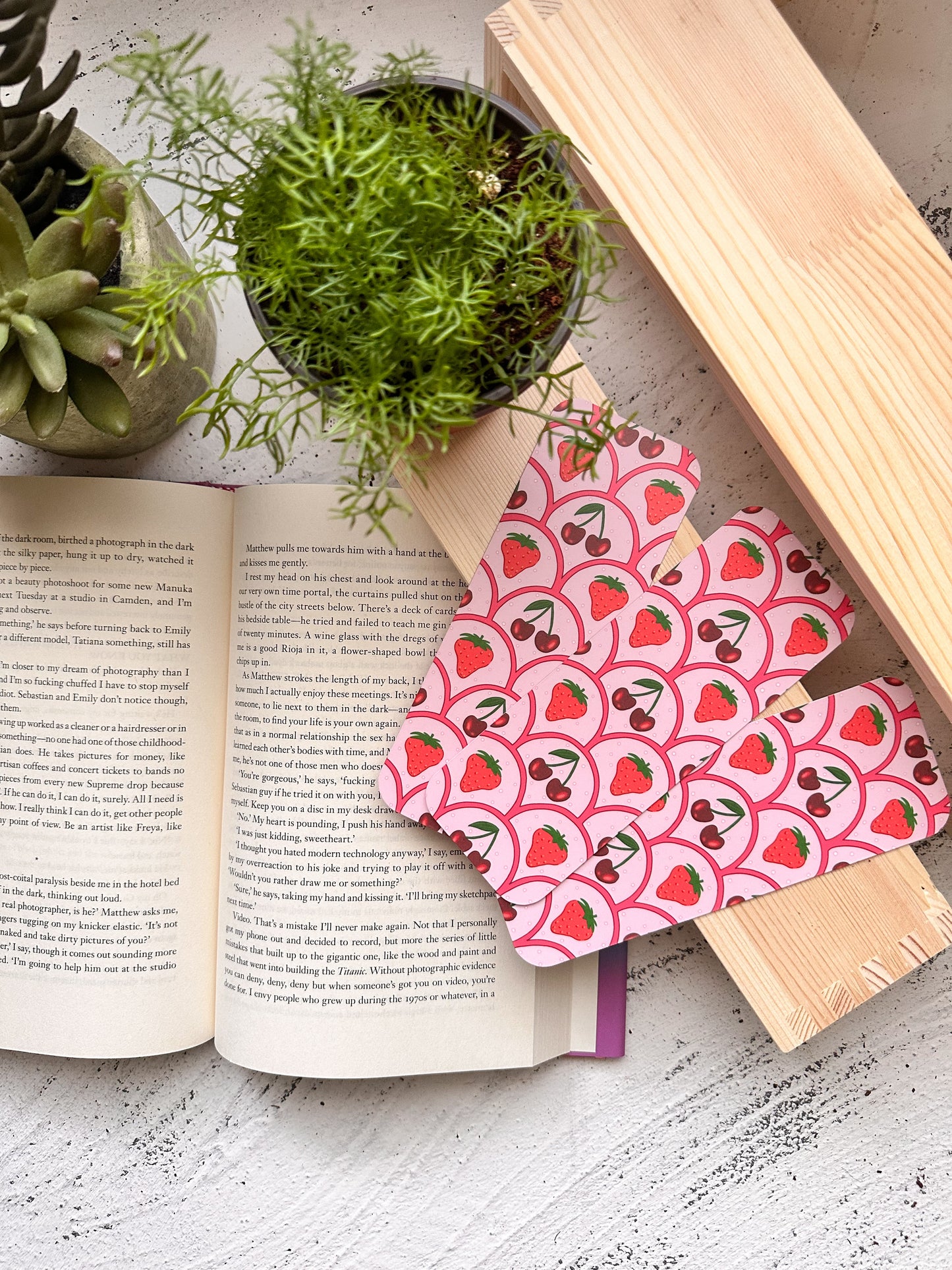 Cherry Berry Bookmark