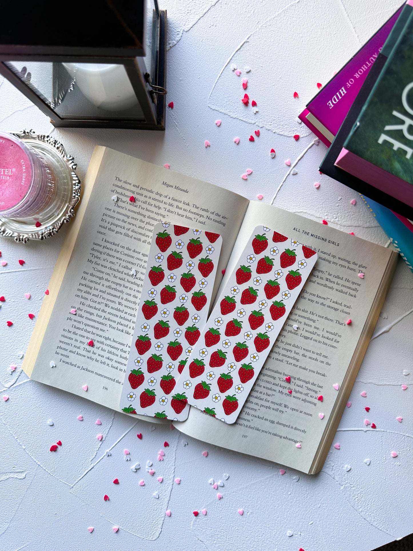 Strawberry Blossom Bookmark