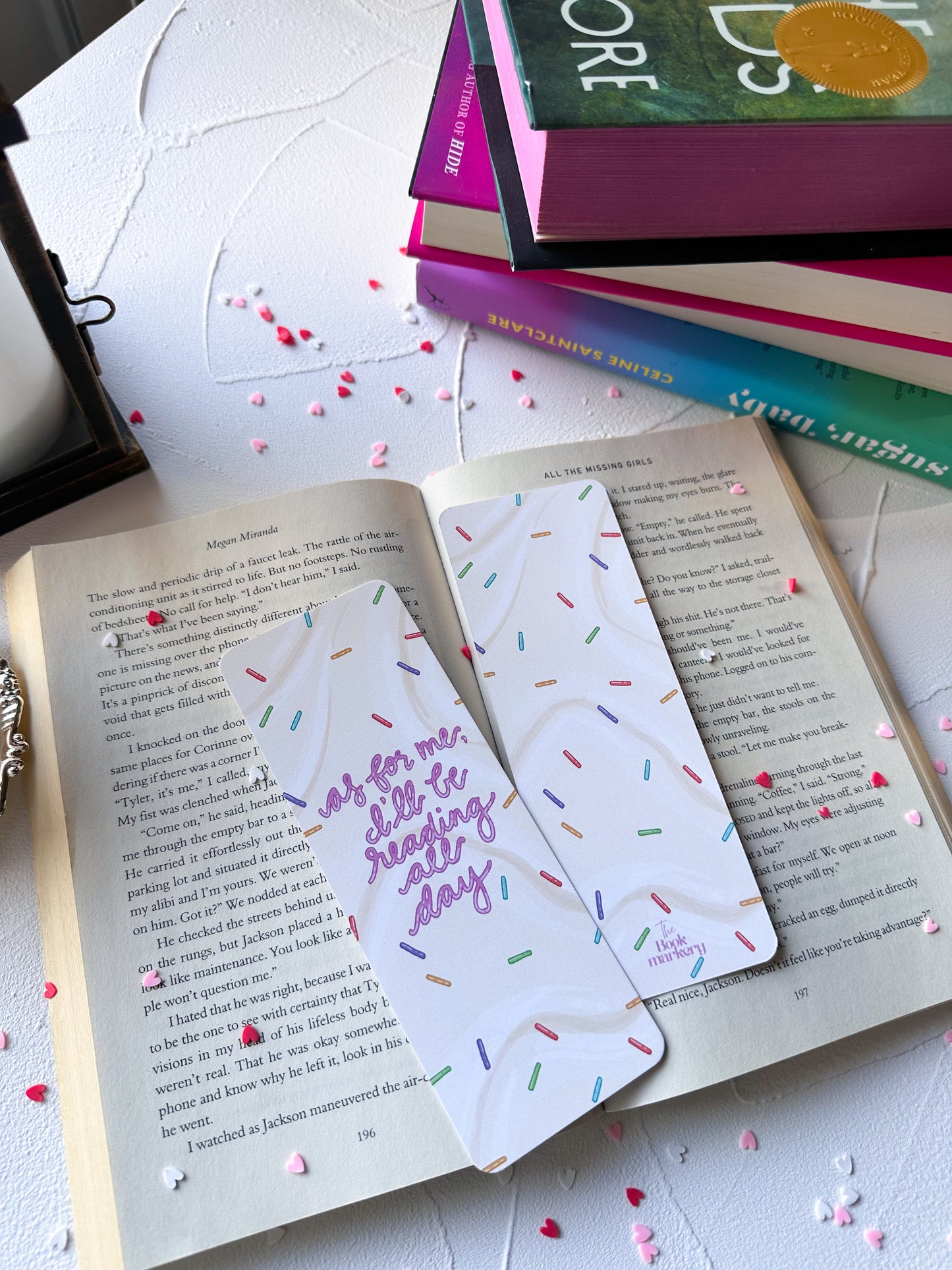 As For Me, I'll Be Reading All Day Cake Bookmark