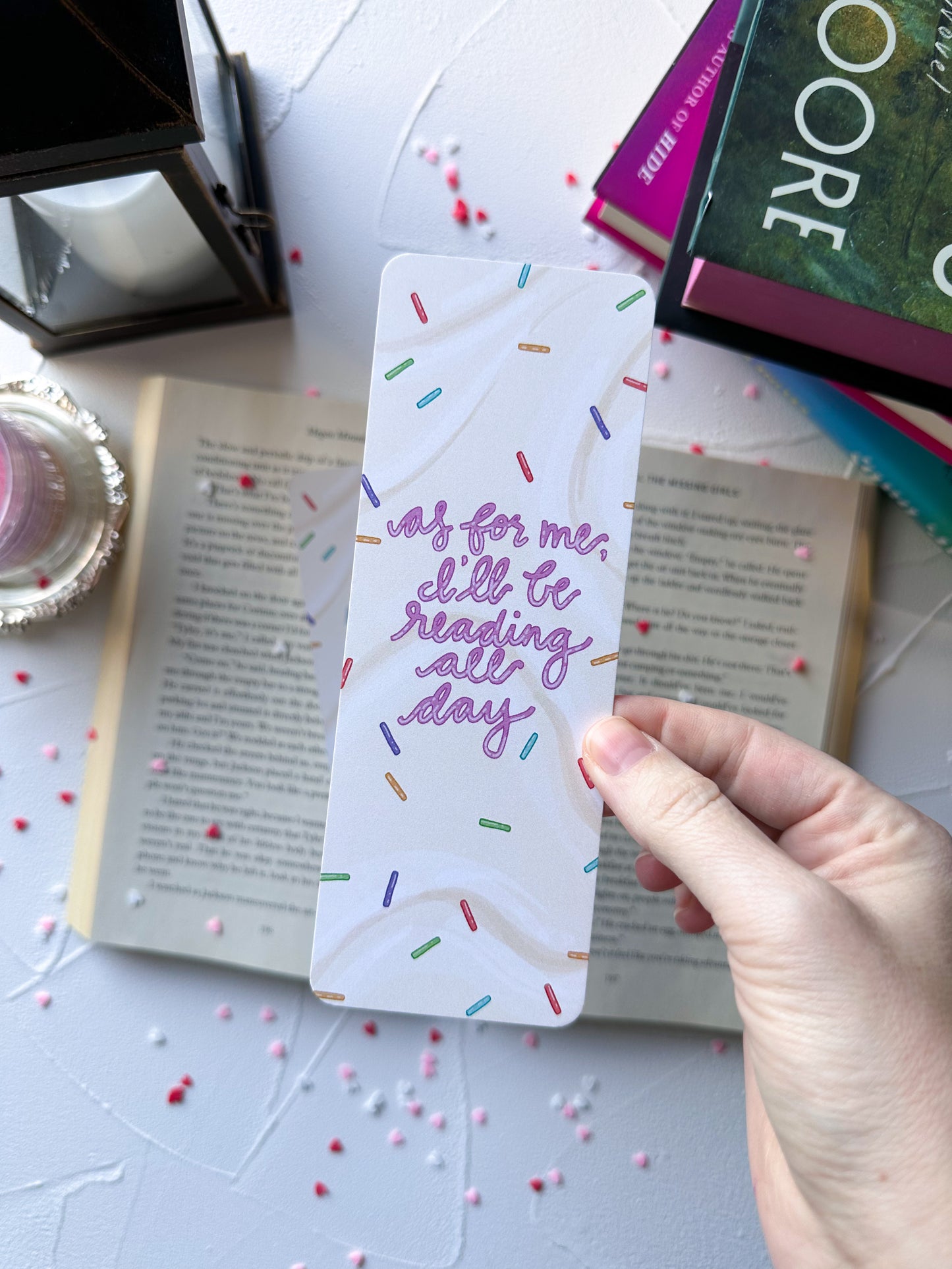 As For Me, I'll Be Reading All Day Cake Bookmark