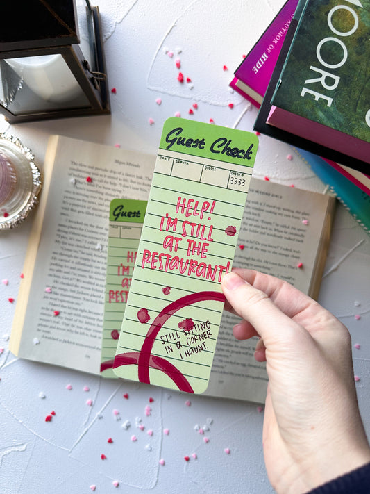 Right Where You Left Me Bookmark (Guest Check #3)