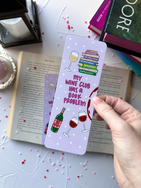 My Wine Club Has a Book Problem Bookmark