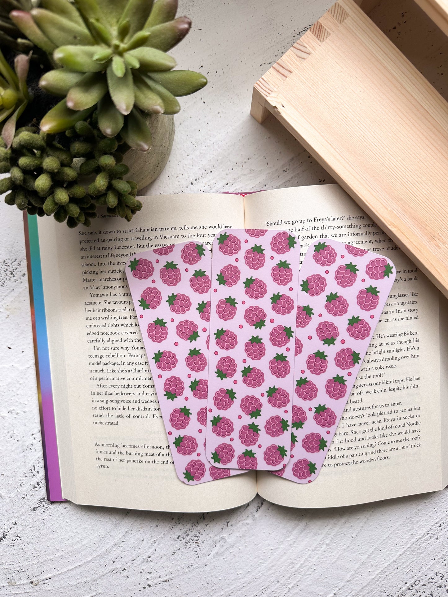 Ripe Raspberry Bookmark