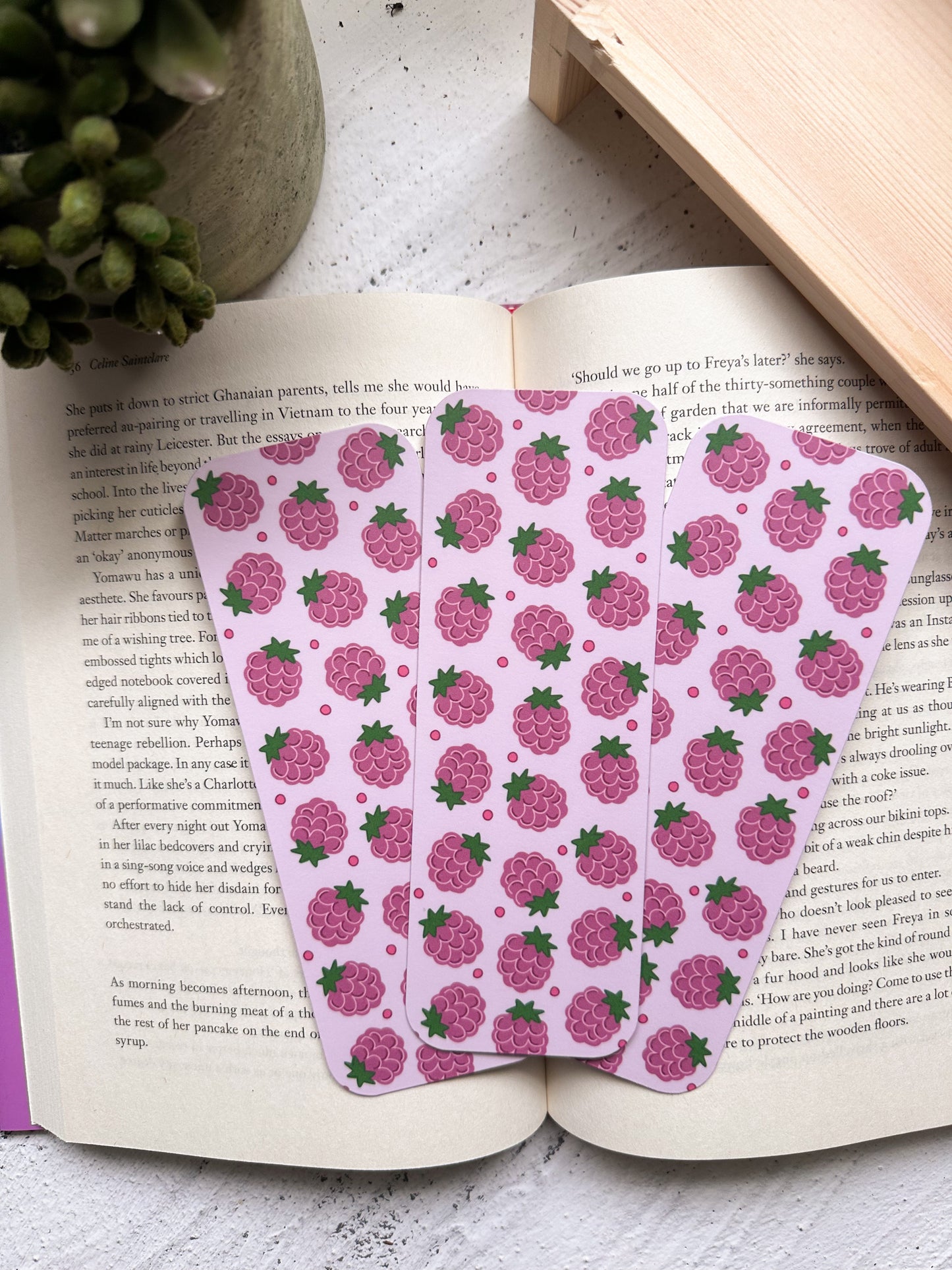 Ripe Raspberry Bookmark