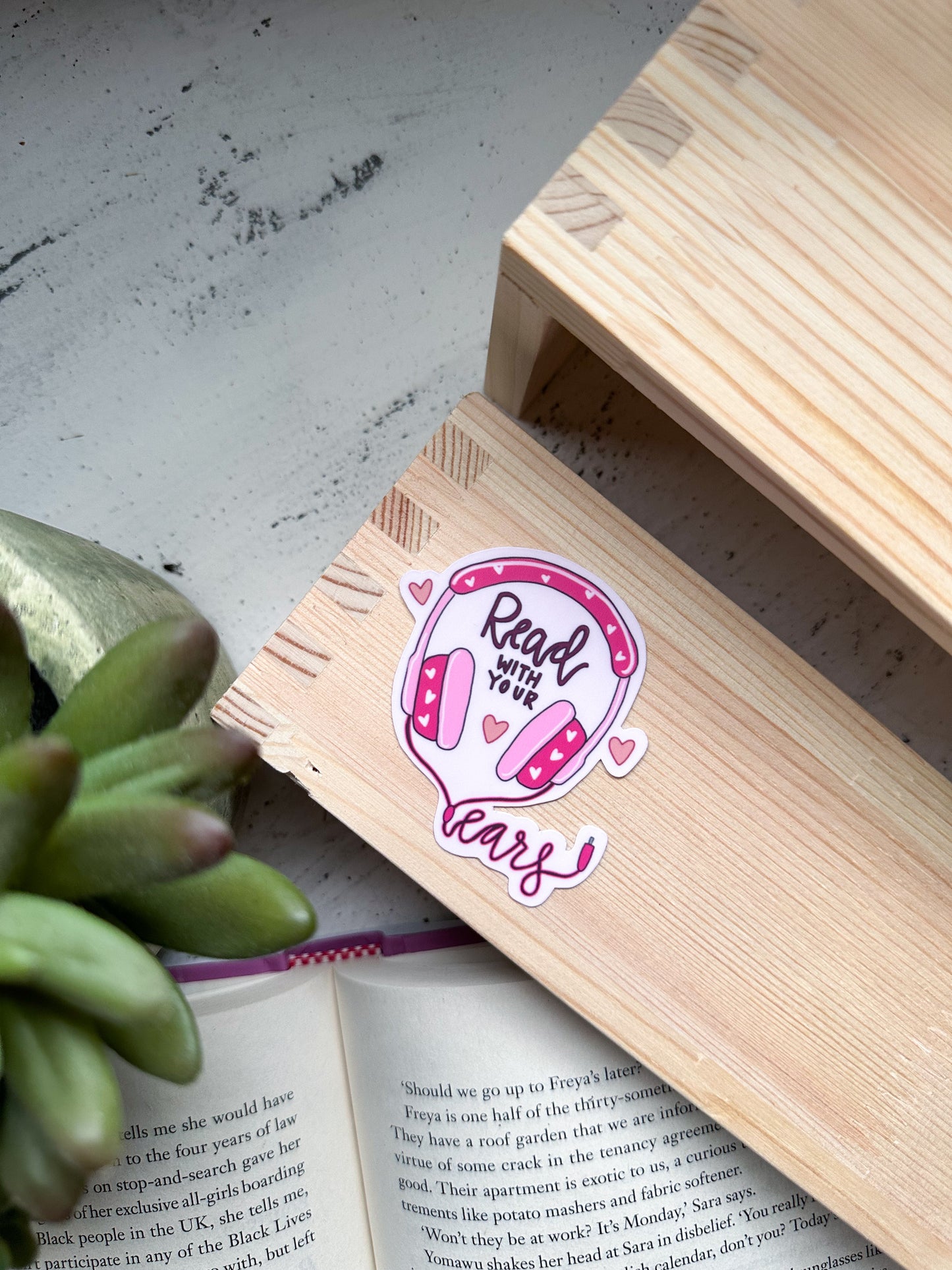 Read With Your Ears Sticker