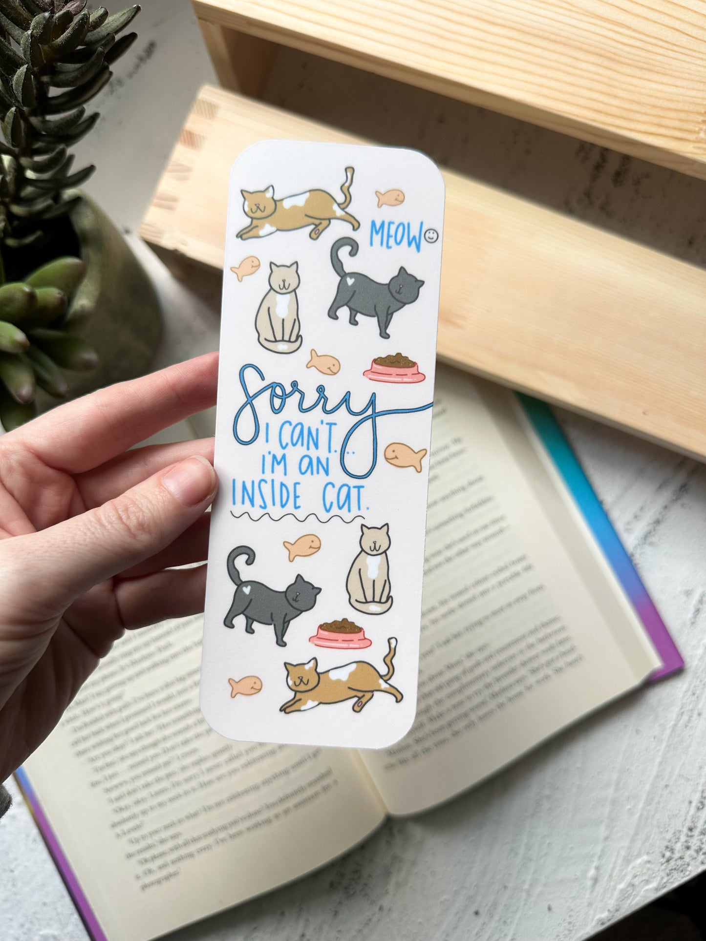Inside Cat Bookmark