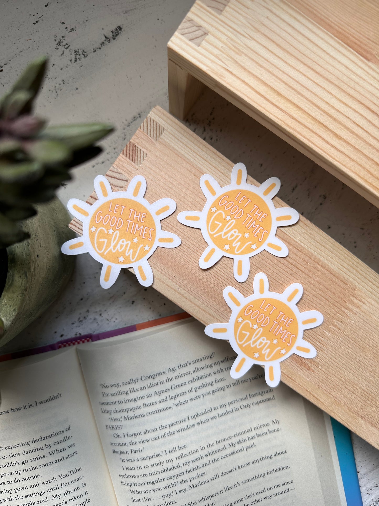 Let the Good Times Glow Sticker